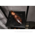 Chaussures décontractées de mode respirantes en cuir pour hommes
